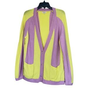 For Love & Lemons Knitwear Lauryn Oversized Cardigan in Candy Stripe Size XS